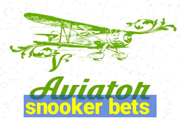 snooker bets