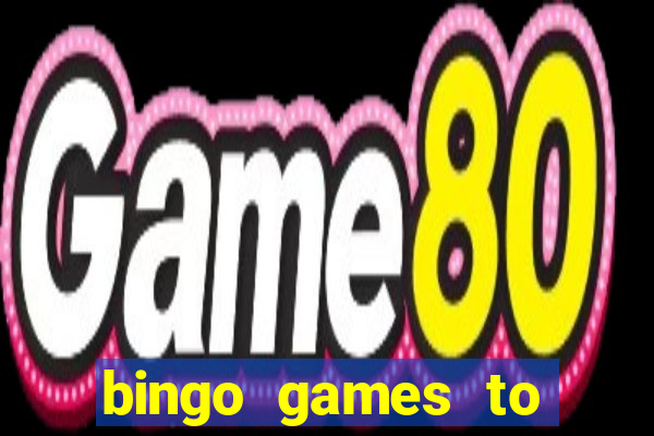 bingo games to play for free