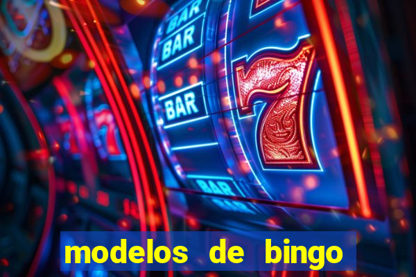 modelos de bingo para imprimir