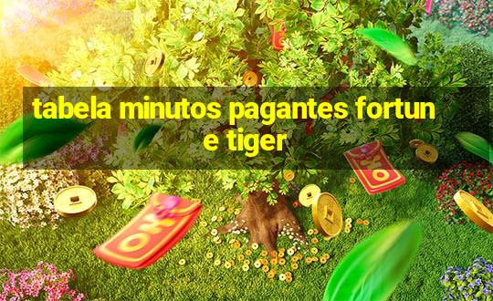 tabela minutos pagantes fortune tiger