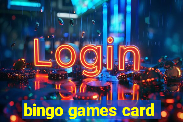 bingo games card