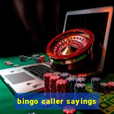 bingo caller sayings