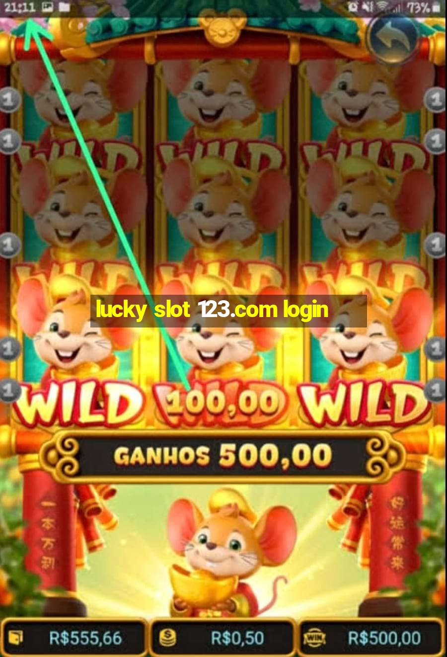 lucky slot 123.com login