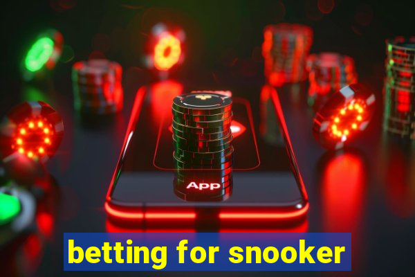 betting for snooker