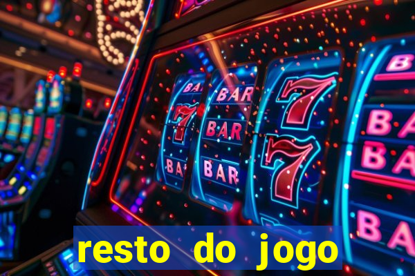 resto do jogo placar atual