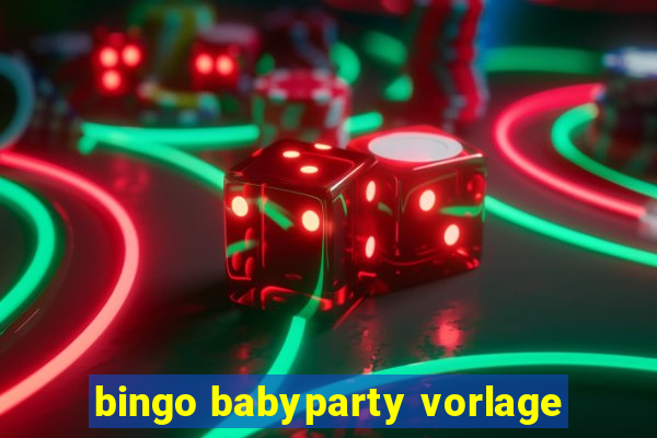 bingo babyparty vorlage