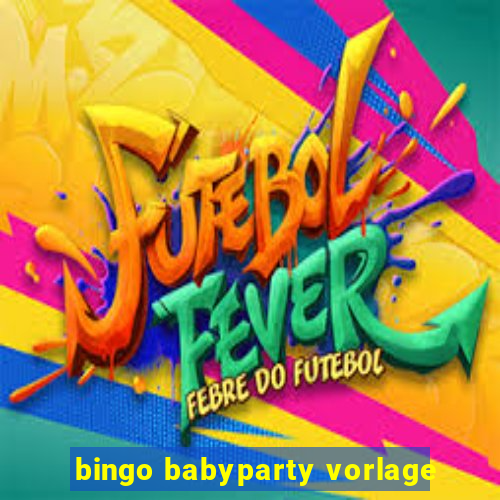 bingo babyparty vorlage