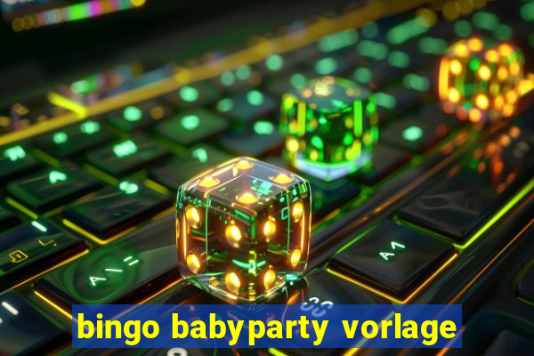 bingo babyparty vorlage