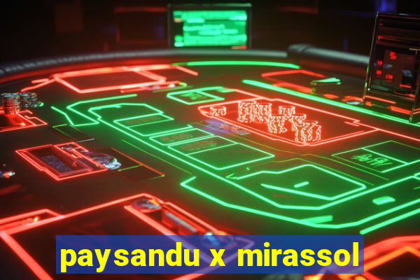 paysandu x mirassol