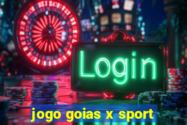 jogo goias x sport