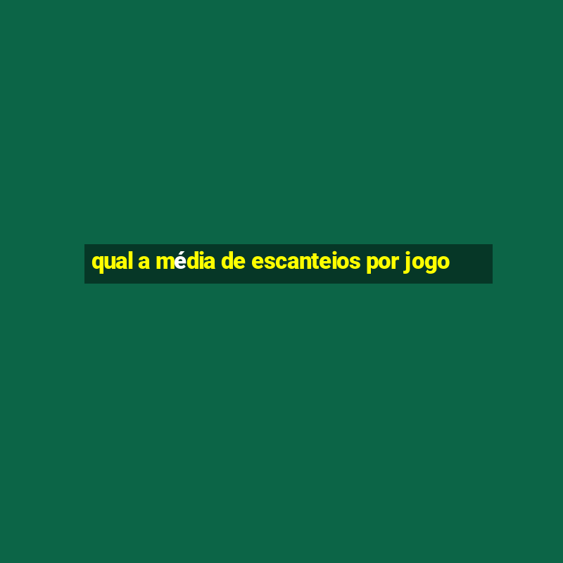 qual a média de escanteios por jogo