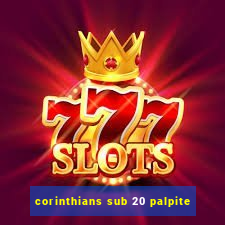 corinthians sub 20 palpite