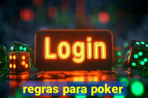 regras para poker