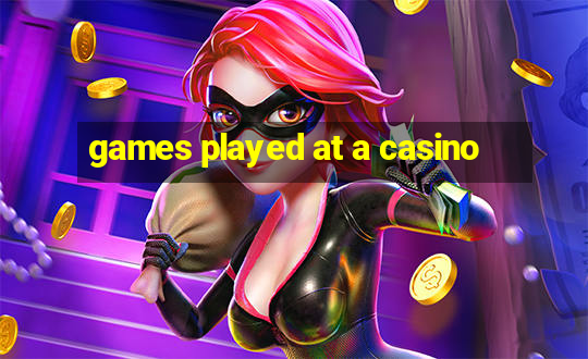 games played at a casino