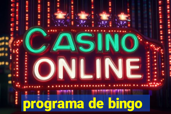 programa de bingo