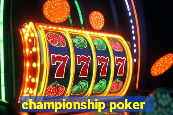 championship poker