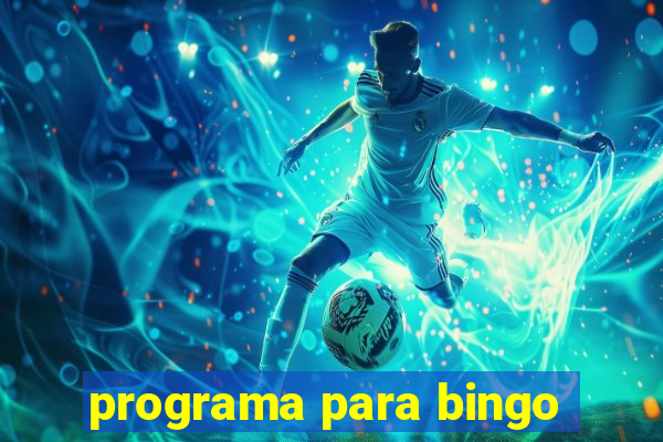 programa para bingo