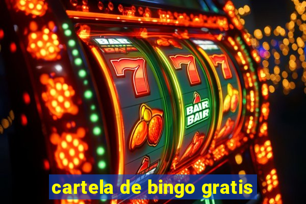 cartela de bingo gratis