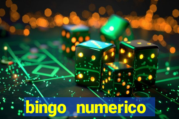 bingo numerico educa??o infantil