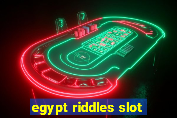 egypt riddles slot