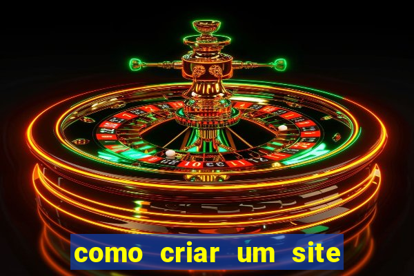 como criar um site de jogos