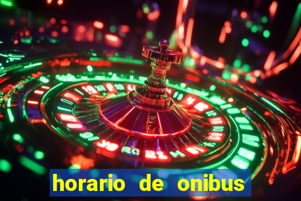 horario de onibus passaro marrom