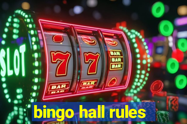 bingo hall rules