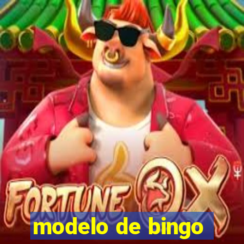 modelo de bingo