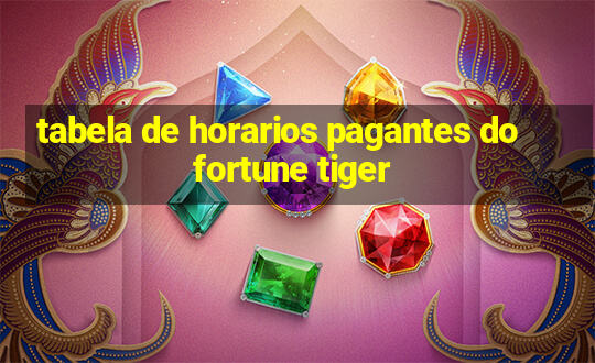 tabela de horarios pagantes do fortune tiger