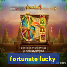 fortunate lucky