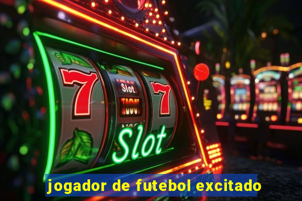 jogador de futebol excitado