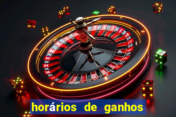 horários de ganhos no fortune tiger