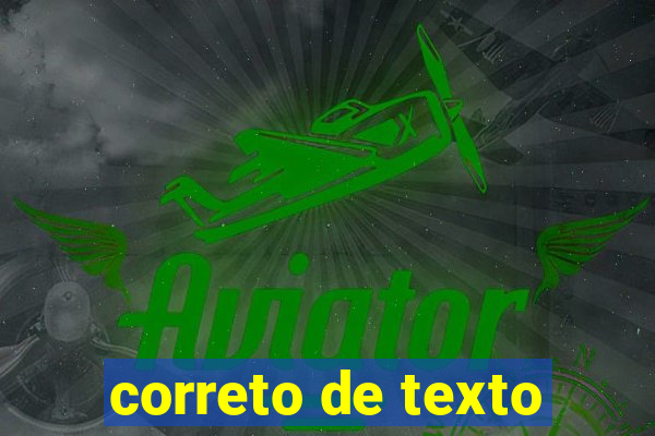 correto de texto