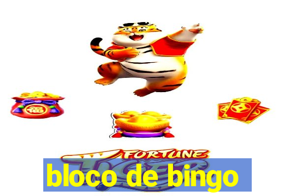 bloco de bingo