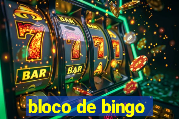 bloco de bingo