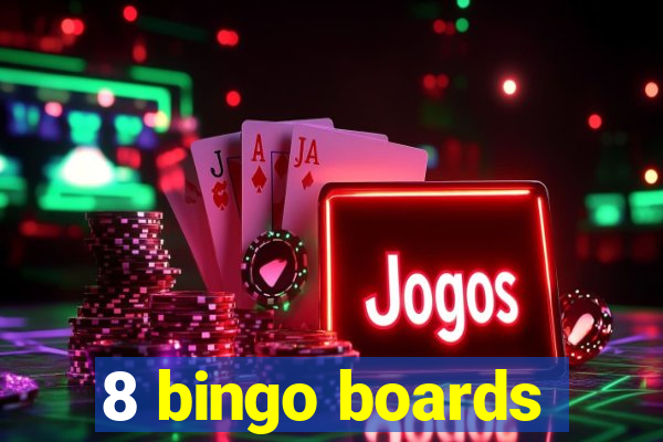 8 bingo boards