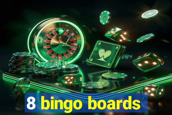 8 bingo boards