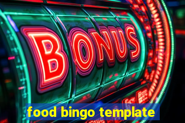 food bingo template