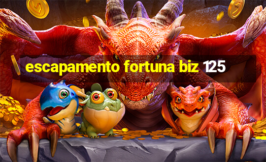 escapamento fortuna biz 125