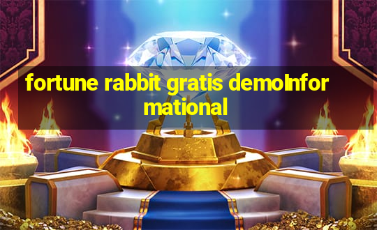 fortune rabbit gratis demoInformational