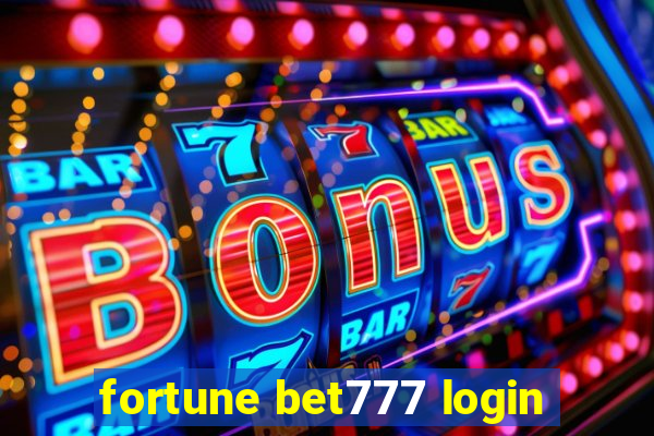 fortune bet777 login