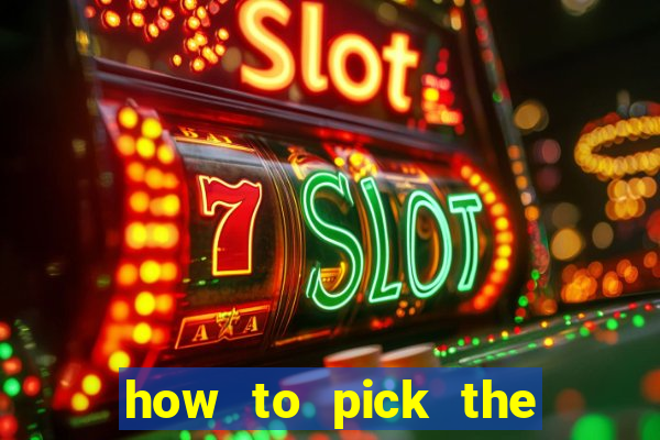 how to pick the right slot machine to win