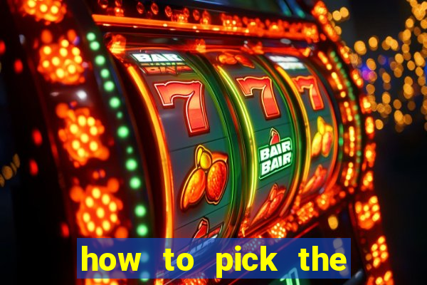 how to pick the right slot machine to win