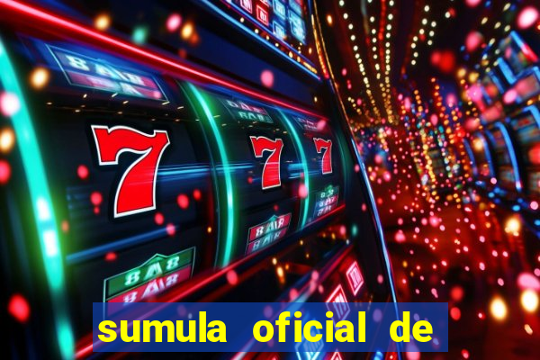 sumula oficial de futebol 7 society excel