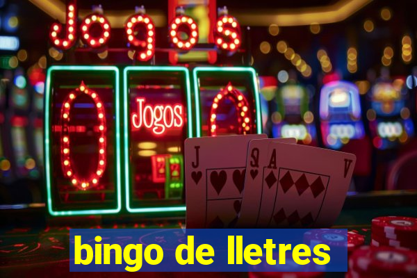 bingo de lletres