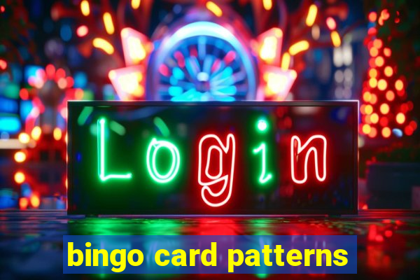 bingo card patterns