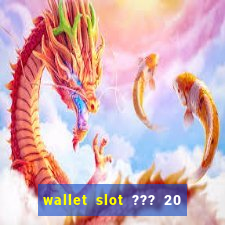 wallet slot ??? 20 ??? 100