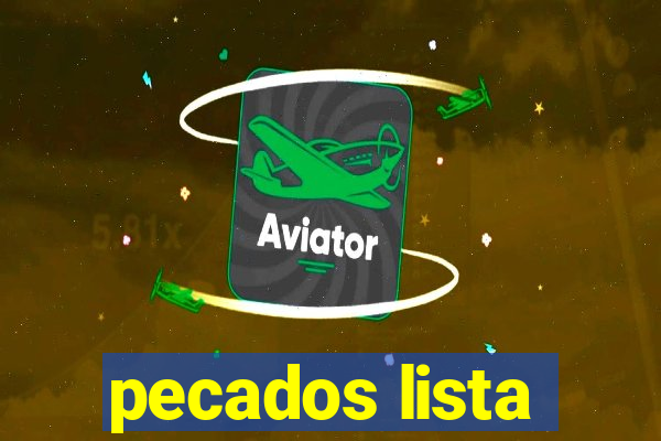 pecados lista