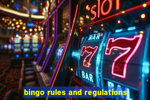 bingo rules and regulations