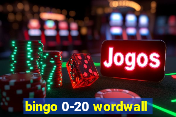 bingo 0-20 wordwall